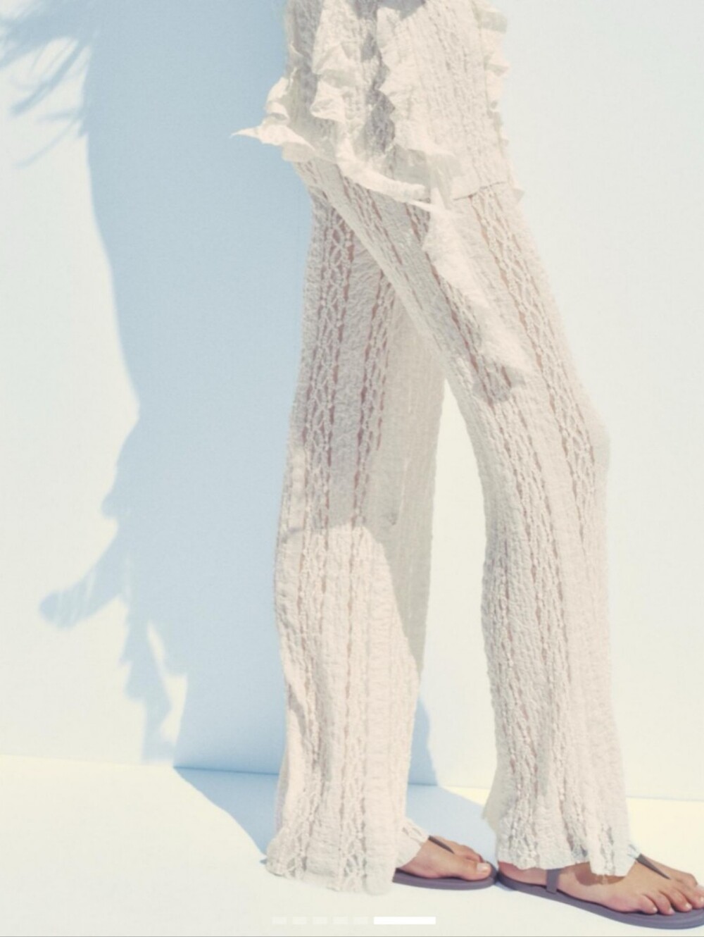 Zara Lace Wide-Leg Pants